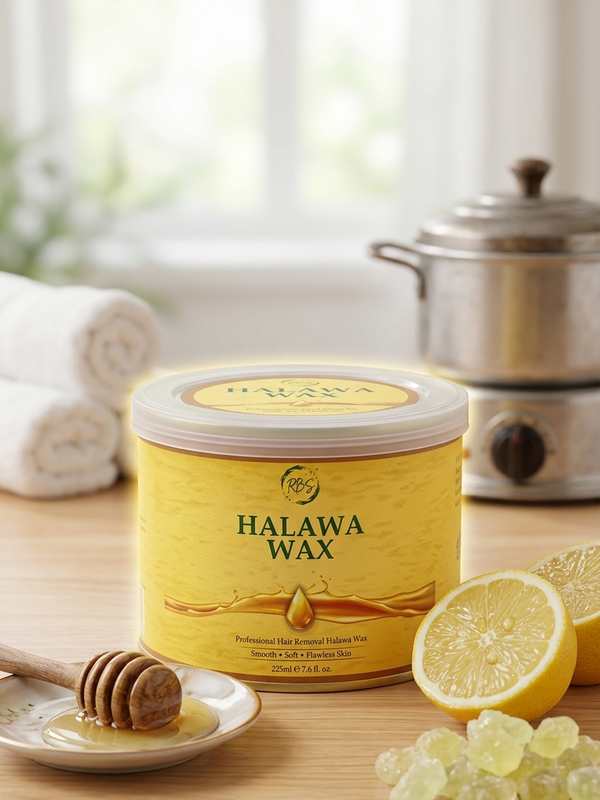 RBS Halawa Wax Honey & Lemon – Professional Hair Removal Wax for Smooth & Flawless Skin | 225ml
