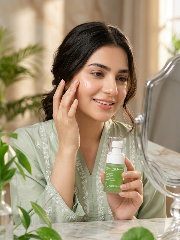 Cloud Drop Brightening Face Serum with Niacinamide, Alpha Arbutin & Vitamin C | Hydrating & Tone Correcting Serum
